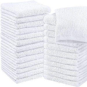 Towels Cotton Washcloths 24 pack Set 100% cotton